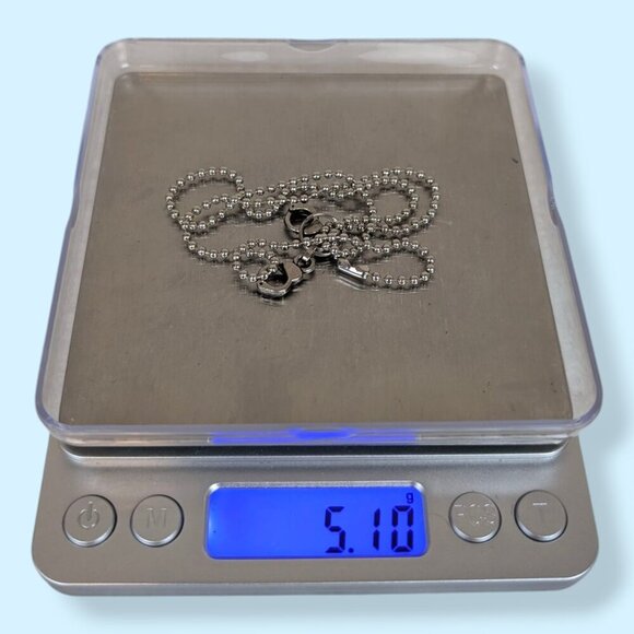 (2/$20) Ball Chain Tiny Handcuff Pendant Necklace - Picture 5 of 5